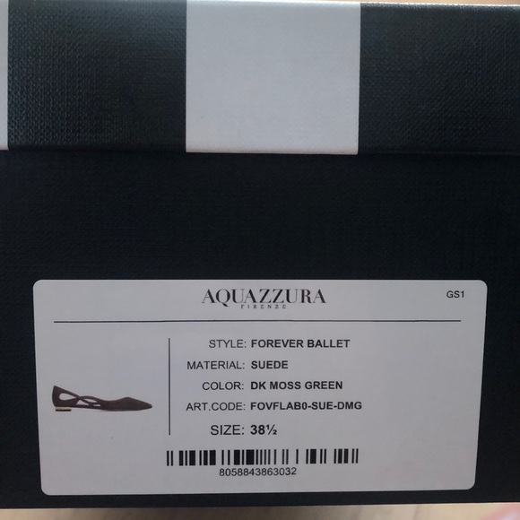NWT Aquazzura forever ballet suede flats - Picture 8 of 11